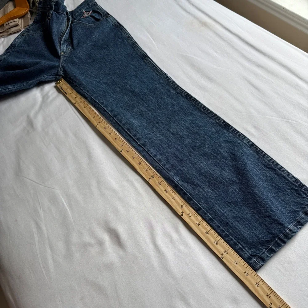Wrangler PBR Professional Bull Riders Jeans Mens 28x30 Dark Wash Denim Rodeo USA